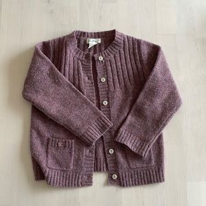 Like new olive juice girls wool cardigan size S